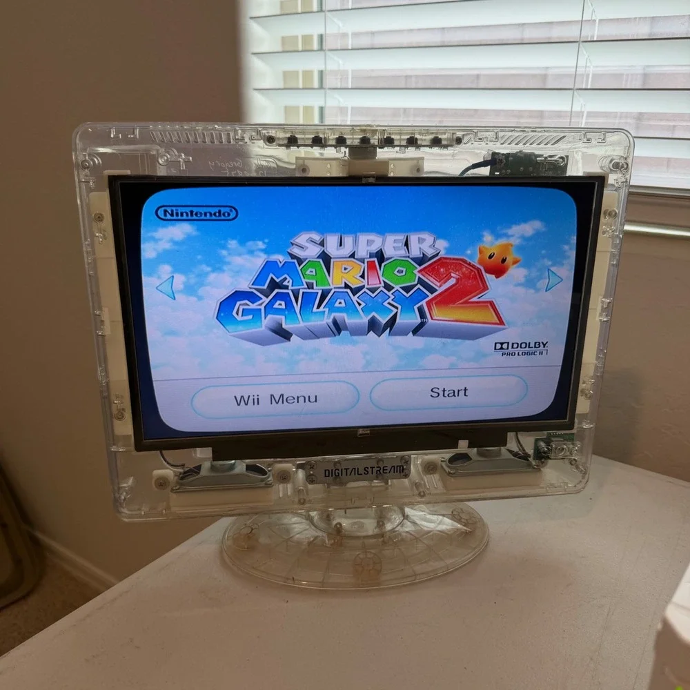 Nintendo Wii RVL-001 White Console Bundle Super Mario Galaxy 2 Tested Working